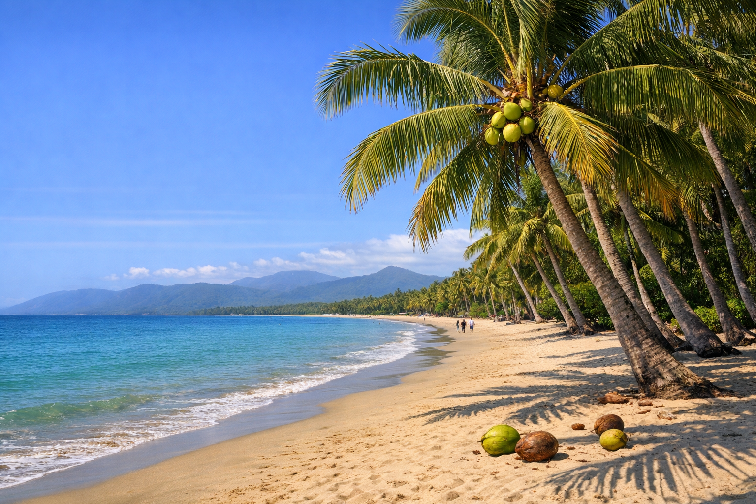 Beach with Palm Trees in Port Douglas